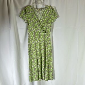 Merona Green/gray Geometric Midi Dress XL